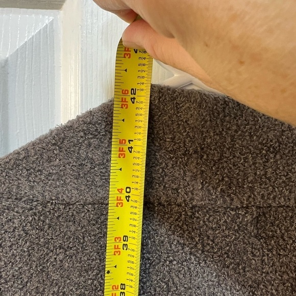 Barefoot Dreams Bamboo Chic Lite Knit Calypso Wrap S/M Taupe Cozy Grandma Cabin - Picture 7 of 9